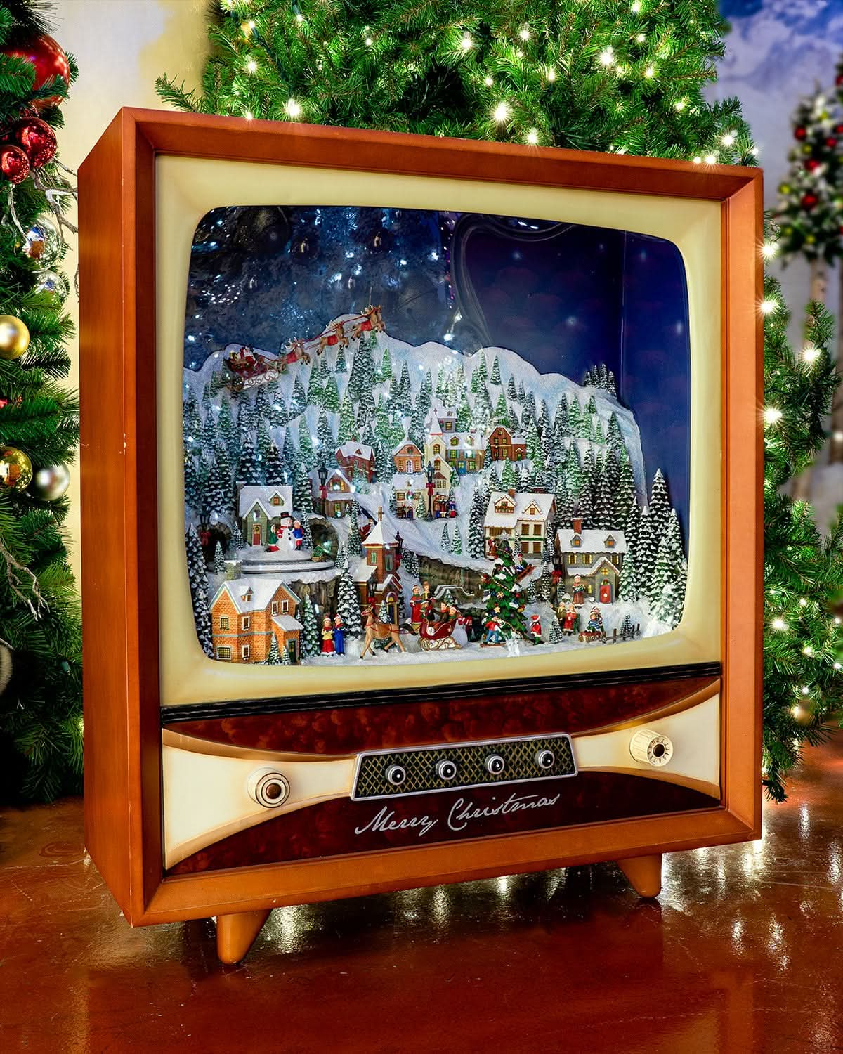 Dekra-Lite Animated Winter Scene TV Display