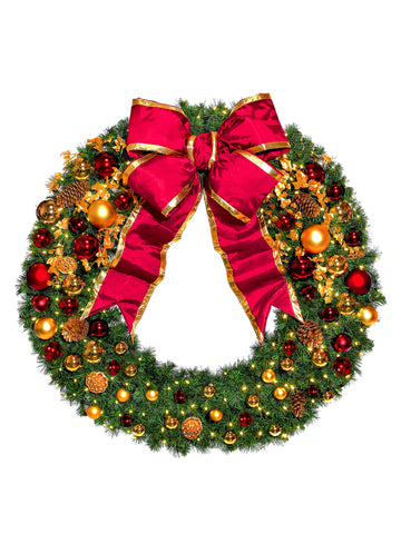 Dekra-Lite Traditional Tidings Pre Decorated Wreath