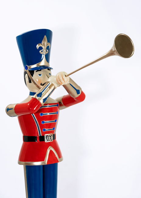 Dekra-Lite Trumpeting Soldier Close Up