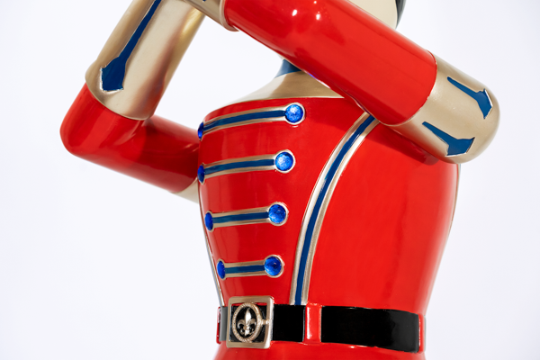 Dekra-Lite Trumpeting Soldier Close Up Torso