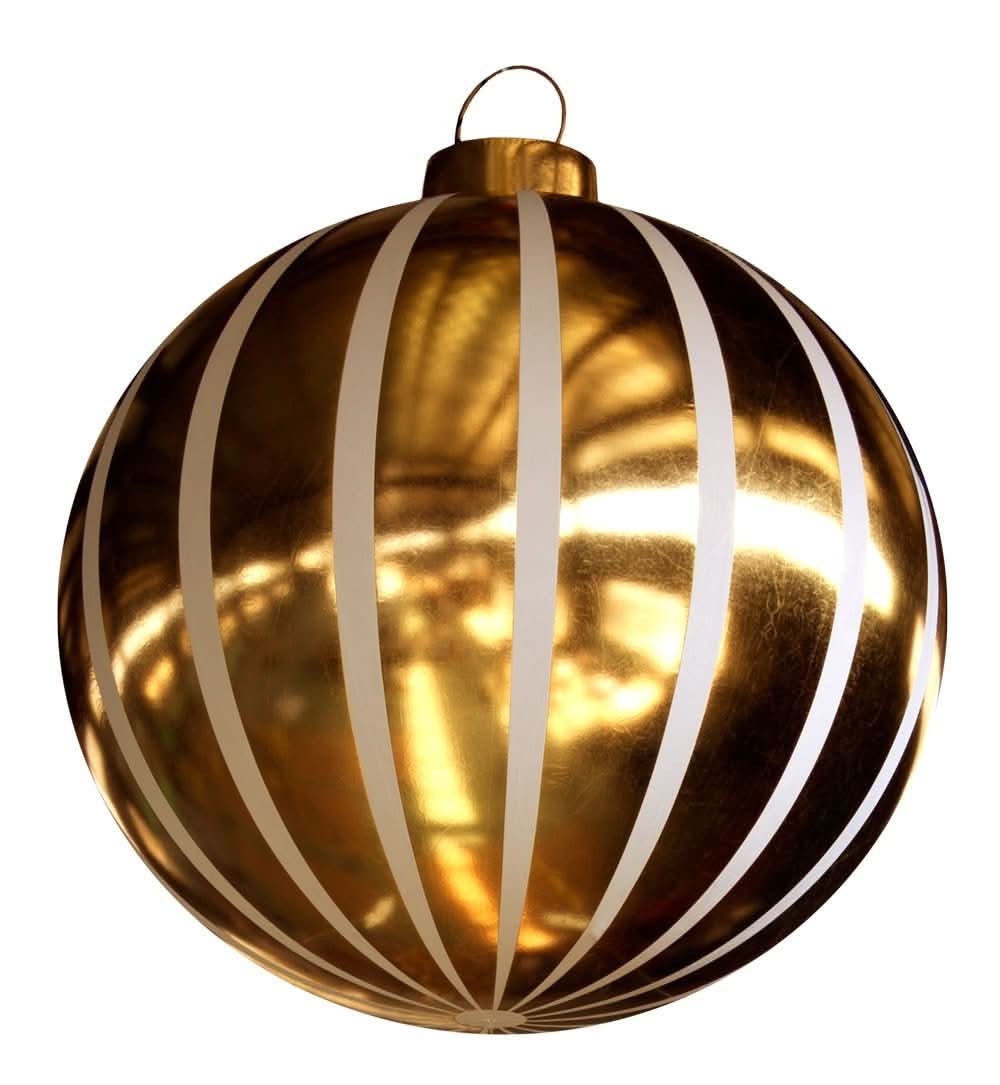 Dekra-Lite Antwerp Gold White Ornament