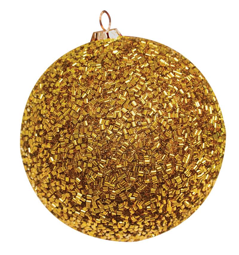Dekra-Lite Beaded Gold Ornament