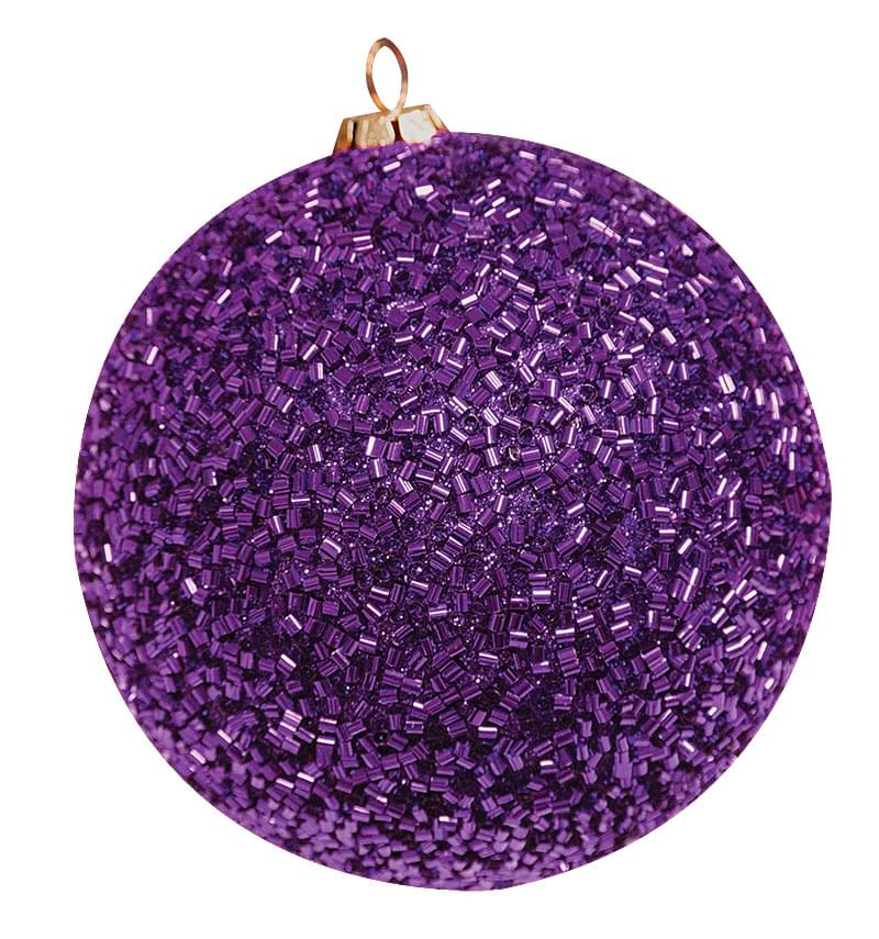 Dekra-Lite Beaded Purple Ornament