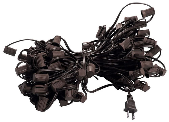 25' C7 Light Strand, Brown Wire