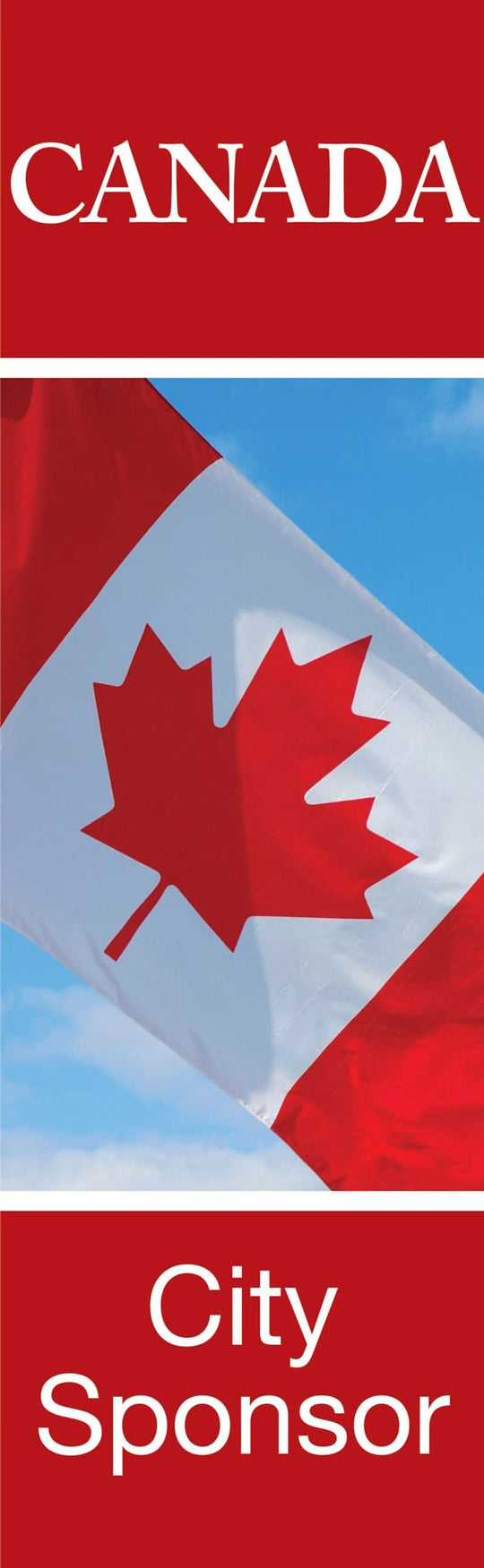 Canada City Sponsor Single Vinyl Banner