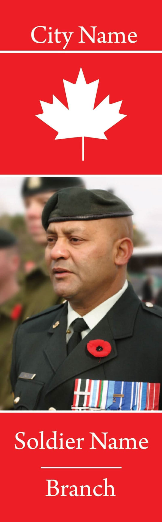 Canadian Honors Single Vinyl Banner