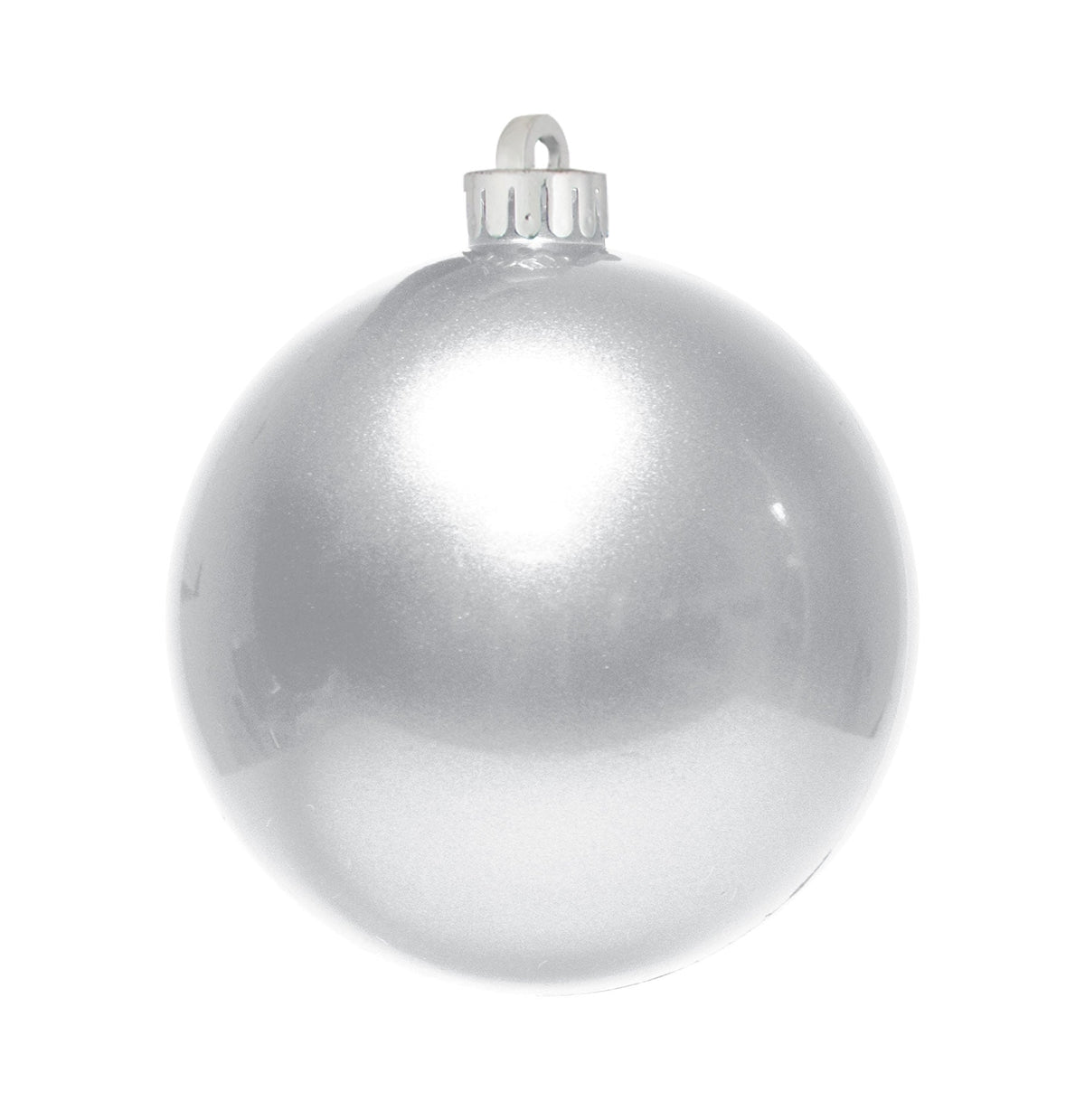 Dekra-Lite 3.25" White Candy Apple Ornament