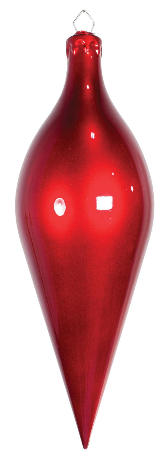 Ornament 13" Oval Candy Apple Red