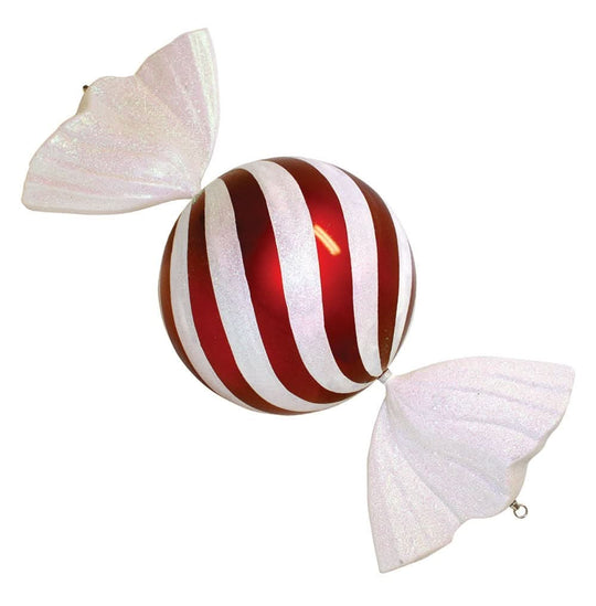 36" Red and White Round Jumbo Ornament