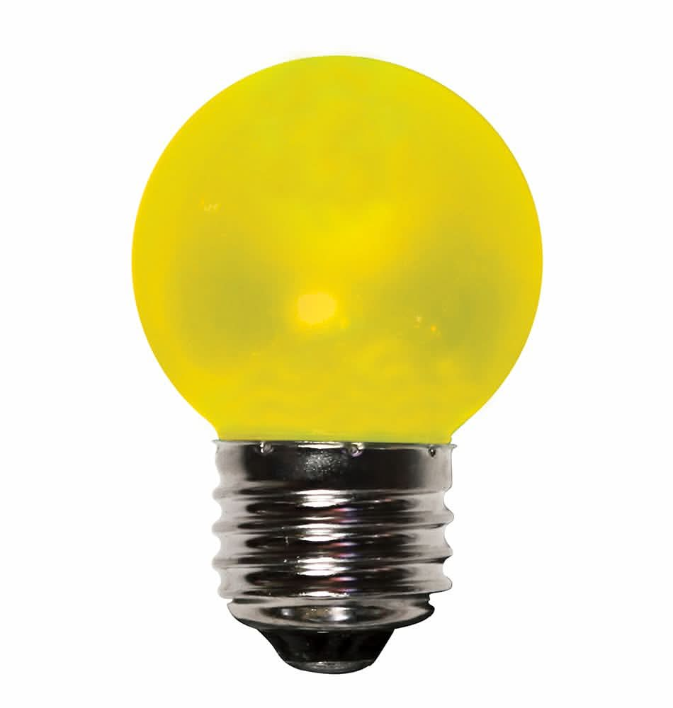 Dekra-Lite Yellow LED Frosted Globe Bulb