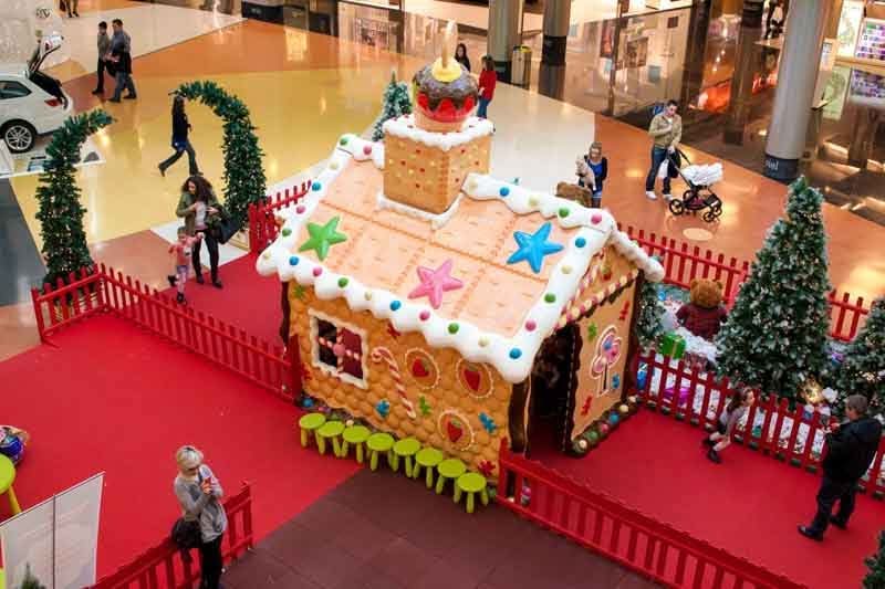 Dekra-Lite Gingerbread Santa House Bird's Eye View