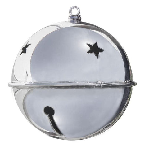 Dekra-Lite - 8" Silver Jingle Bell Ornament