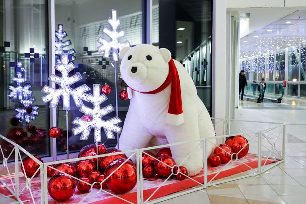 Dekra-Lite 6.5' Inflatable Polar Bear "Keith" Display