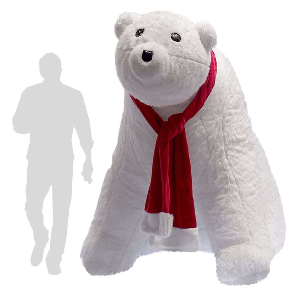 Dekra-Lite 6.5' Inflatable Polar Bear "Keith" scale