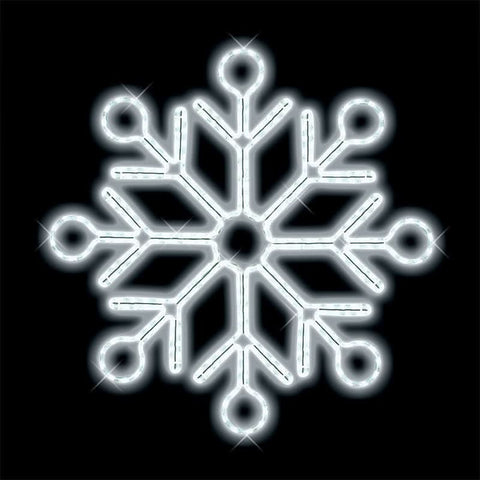 Dekra-Lite 24" LED Ropelight Ornate Snowflake