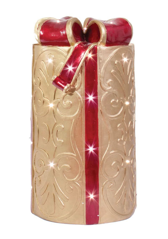 Dekra-Lite Lit Round Fiberglass Gift Box