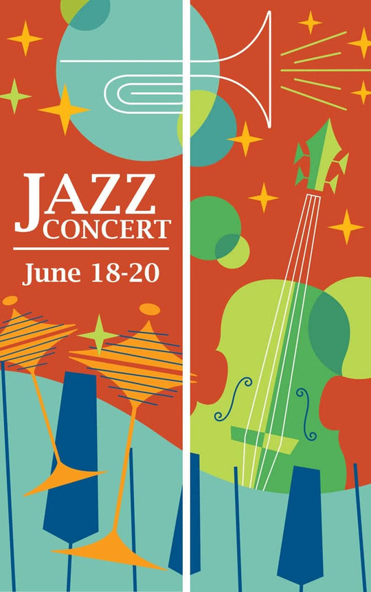 Jazz Concert Double Vinyl Banner Set