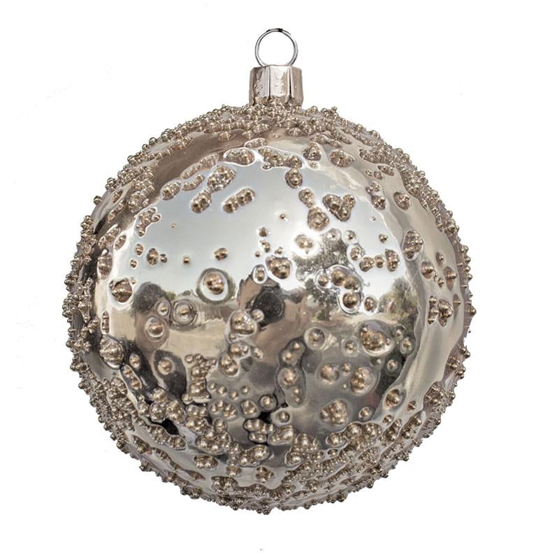 Dekra-Lite Silver Sandy Shiny Ornament