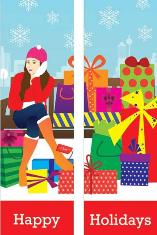 Shop Til You Drop Double Vinyl Banner Set