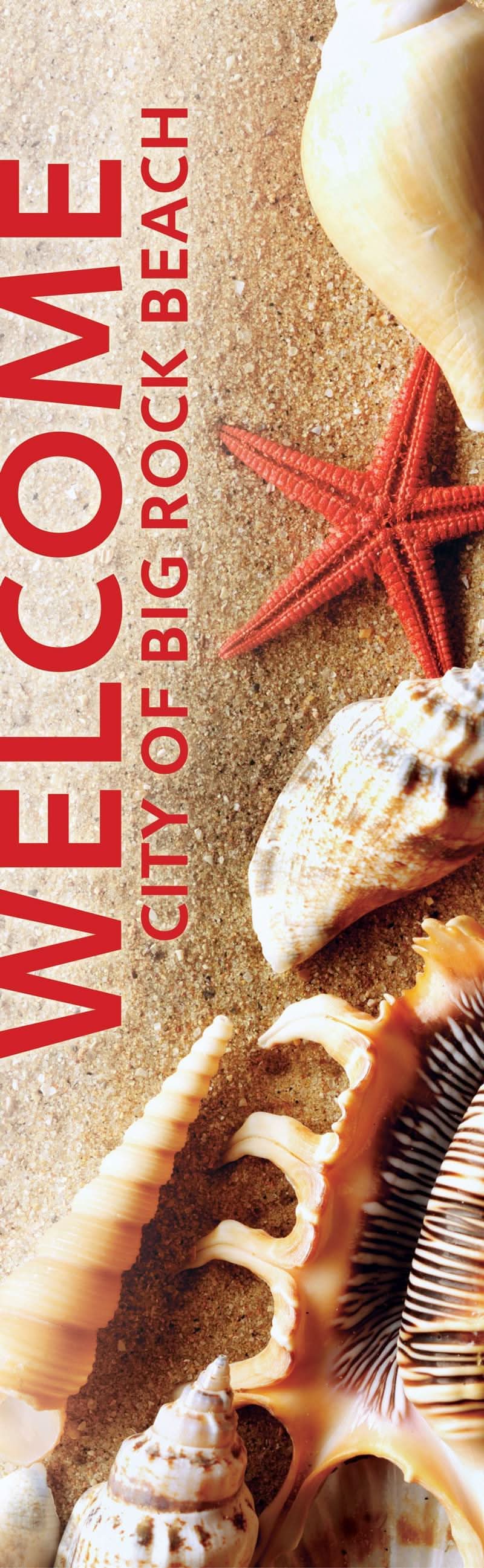 Beach Single Vinyl Banner