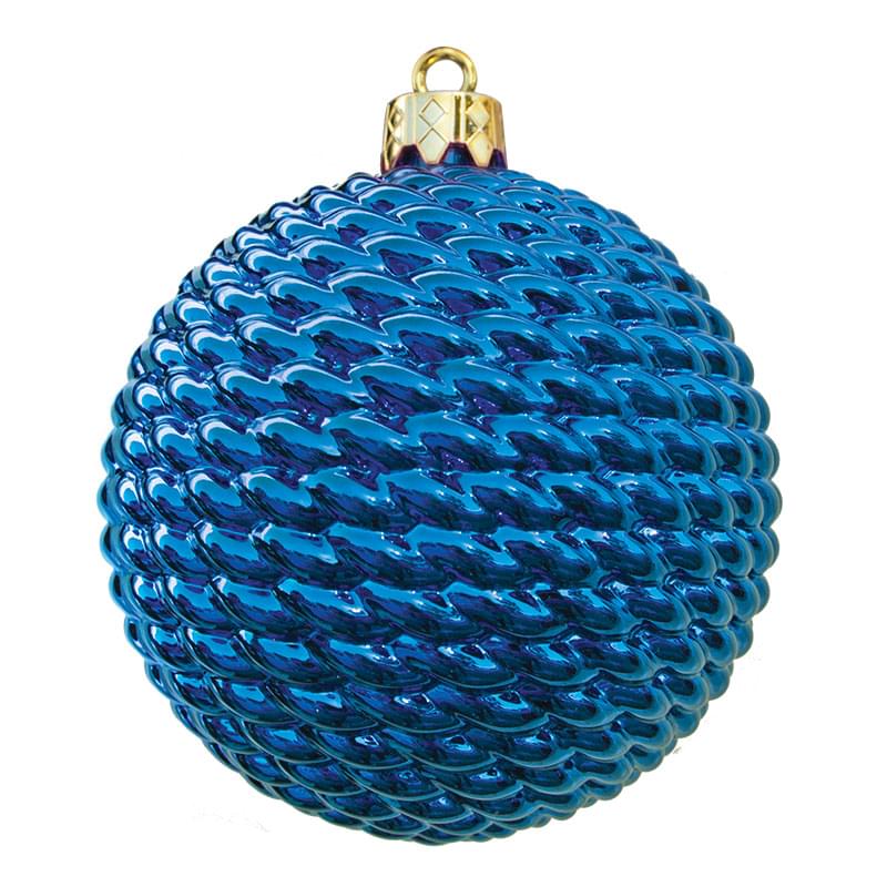 Dekra-Lite Blue Woven Shiny Ornament