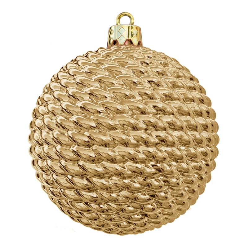 Dekra-Lite Gold Woven Shiny Ornament