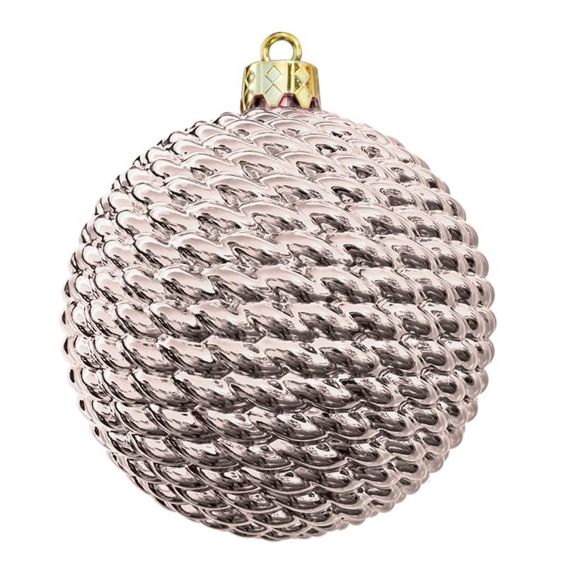Dekra-Lite Silver Woven Shiny Ornament