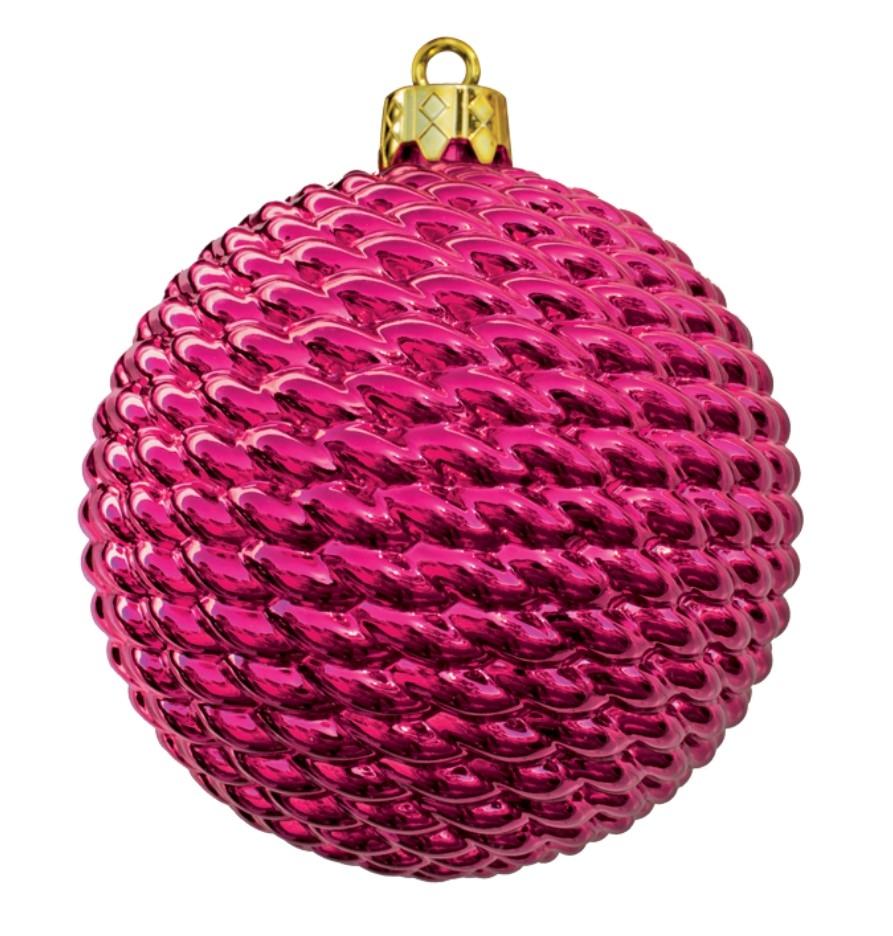 Dekra-Lite Cerise Woven Shiny Ornament